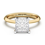 Louisa – Yellow Gold Princess Cut Diamond Solitaire Ring