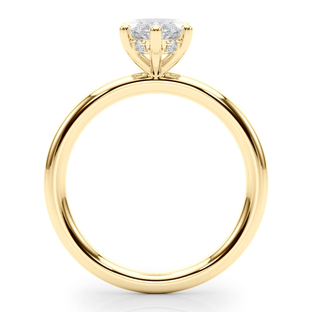 Anatomy of the The Maeve — Marquise Lab Grown Diamond Hidden Halo Engagement Ring engagement ring