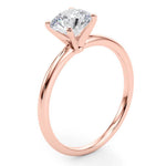 Maria lab grown diamond ring in all rose gold. 
