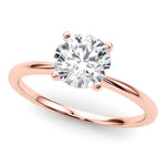 Maria one carat diamond solitaire ring. Centre lab grown diamond in a 18 carat rose gold 4 claw setting.  Entire ring in 18 carat rose gold. 