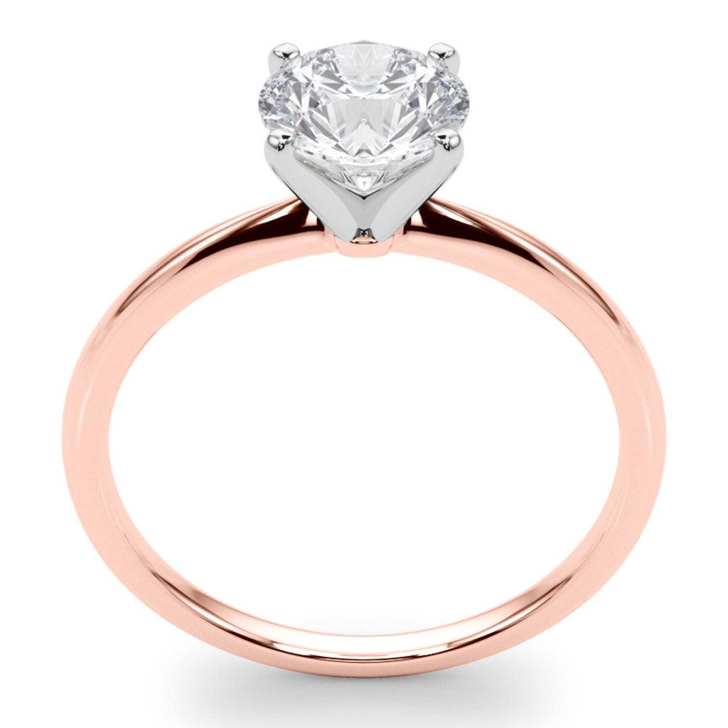 Anatomy of the Maria - Exquisite 3 Carat Diamond Solitaire Engagement Ring in Rose Gold engagement ring