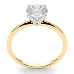 Maria 1.00 Carat Lab Grown Round Diamond Solitaire Engagement Ring in Gold - Monroe Yorke Diamonds