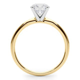 Maria 1.00 Carat Lab Grown Round Diamond Solitaire Engagement Ring in Gold - Monroe Yorke Diamonds