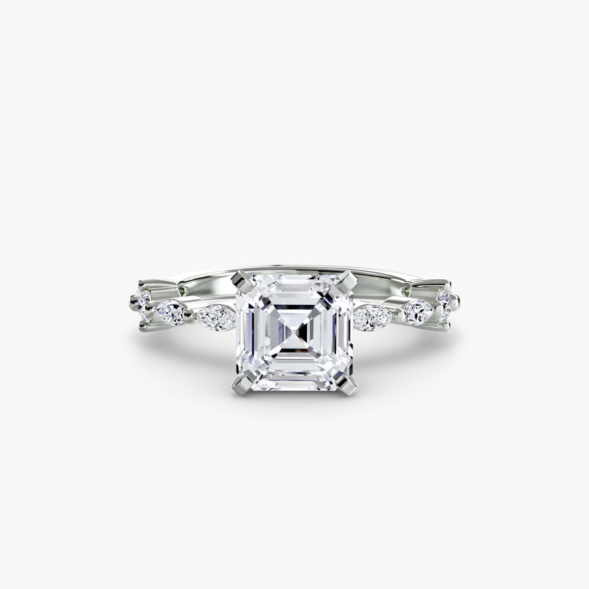 Solitaire with Eternity Pavé — view 100