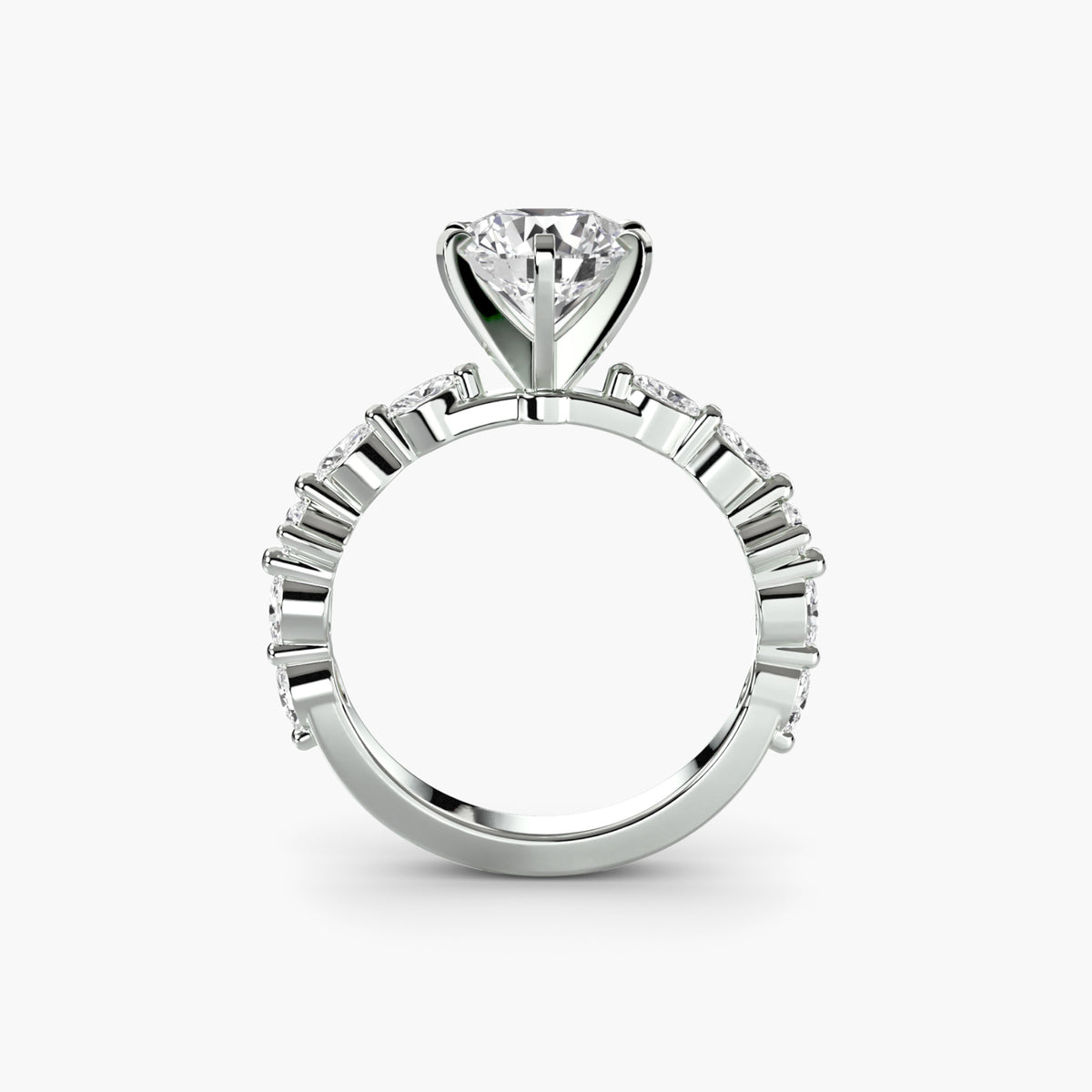 Solitaire with Eternity Pavé — view 1