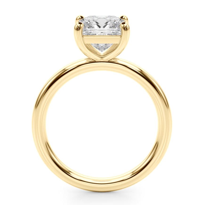 Anatomy of the Melody — Princess Cut Lab Grown Diamond Solitaire Engagement Ring engagement ring