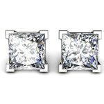 Madison IGI Cert Princess Cut Lab Grown Diamond Ear Studs E VS2 - Total 2.00 Carats - Monroe Yorke Diamonds