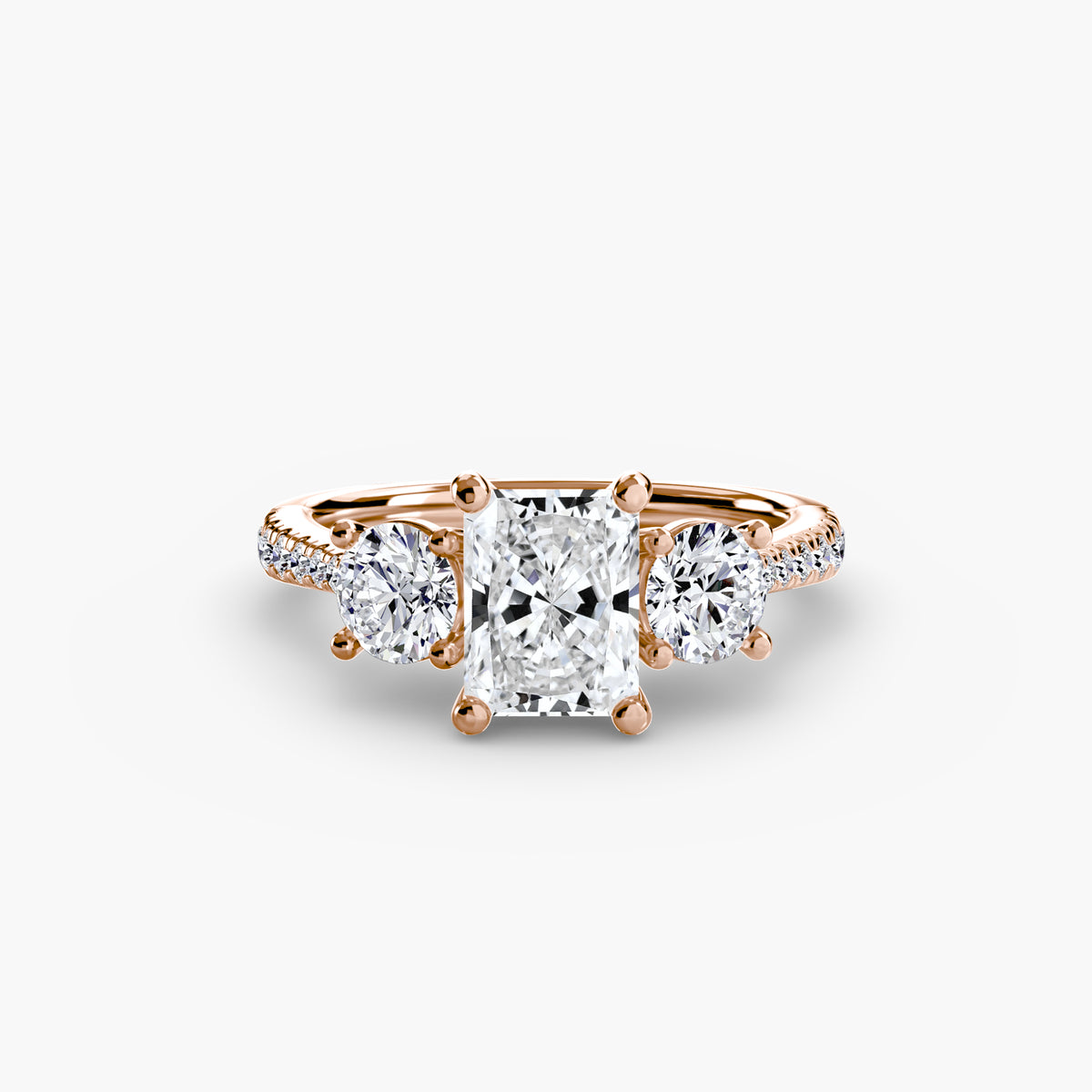 Three-Stone with Pavé Band — view 89