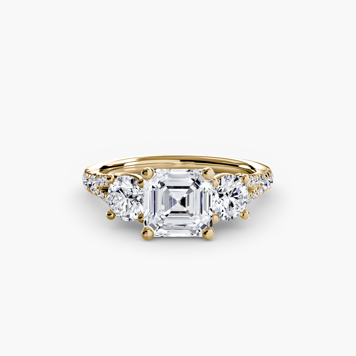 Three-Stone with Pavé Band 3 — view 50