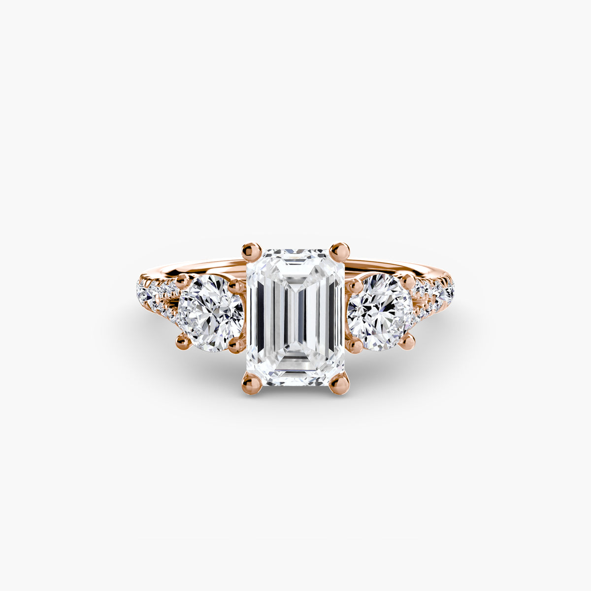 Three-Stone with Pavé Band 3 — view 27