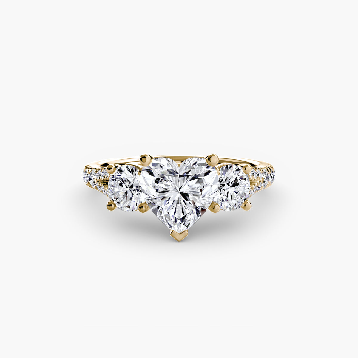 Three-Stone with Pavé Band 3 — view 48