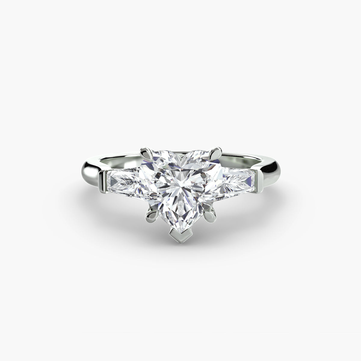 Three-Stone Ring (Baguette Side Stones) — view 62