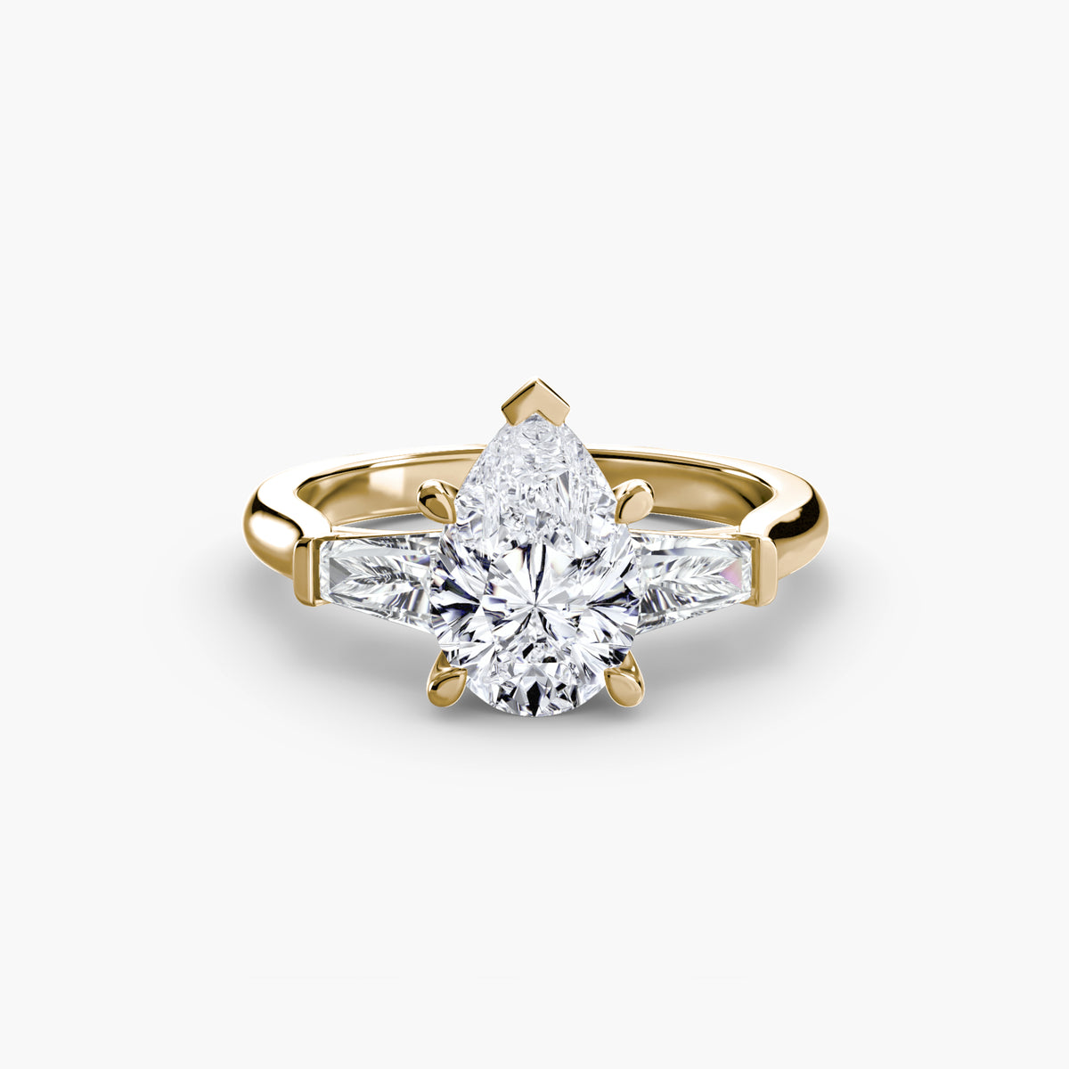 Three-Stone Ring (Baguette Side Stones) — view 42
