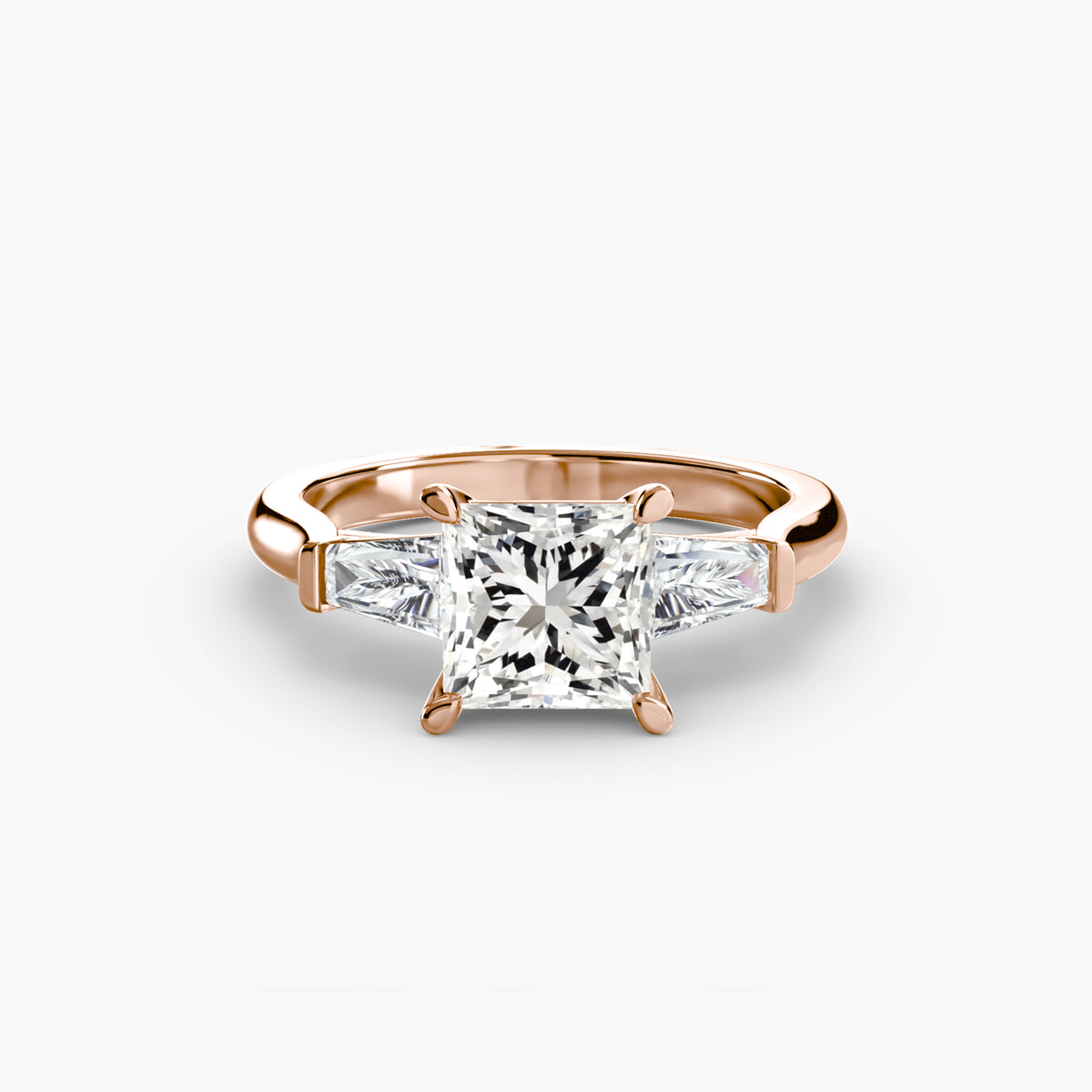 Three-Stone Ring (Baguette Side Stones) — view 21
