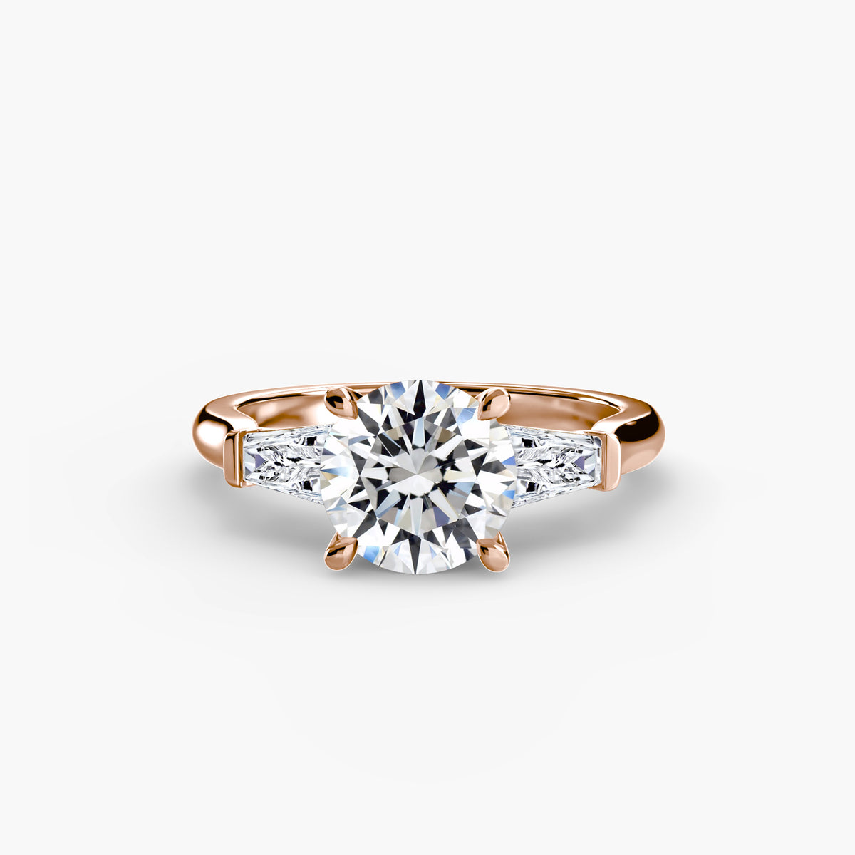 Three-Stone Ring (Baguette Side Stones) — view 47