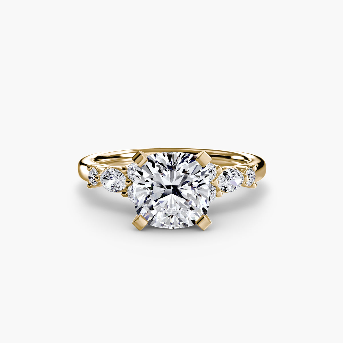 The Floral Accent Solitaire — view 14