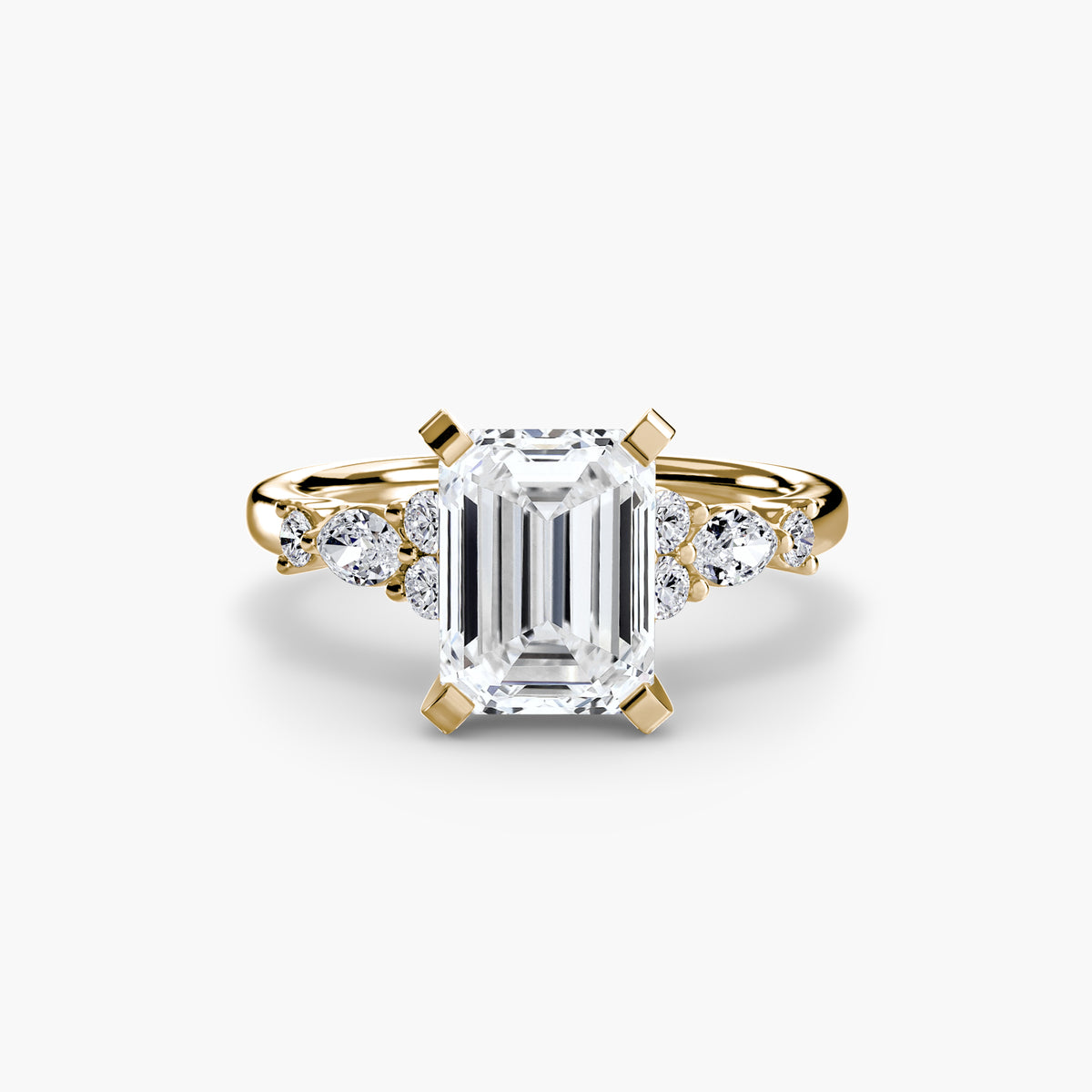 The Floral Accent Solitaire — view 17
