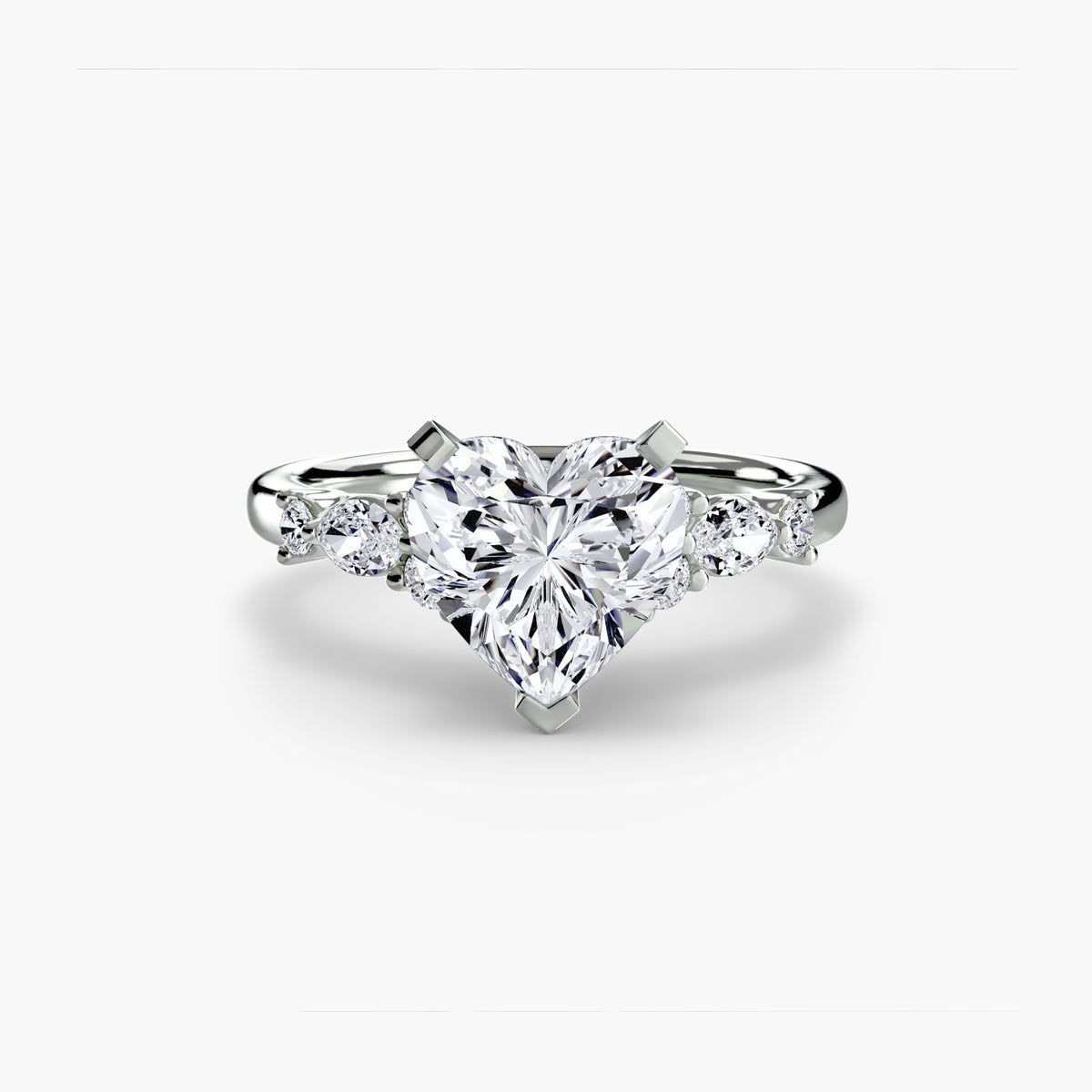 The Floral Accent Solitaire — view 98