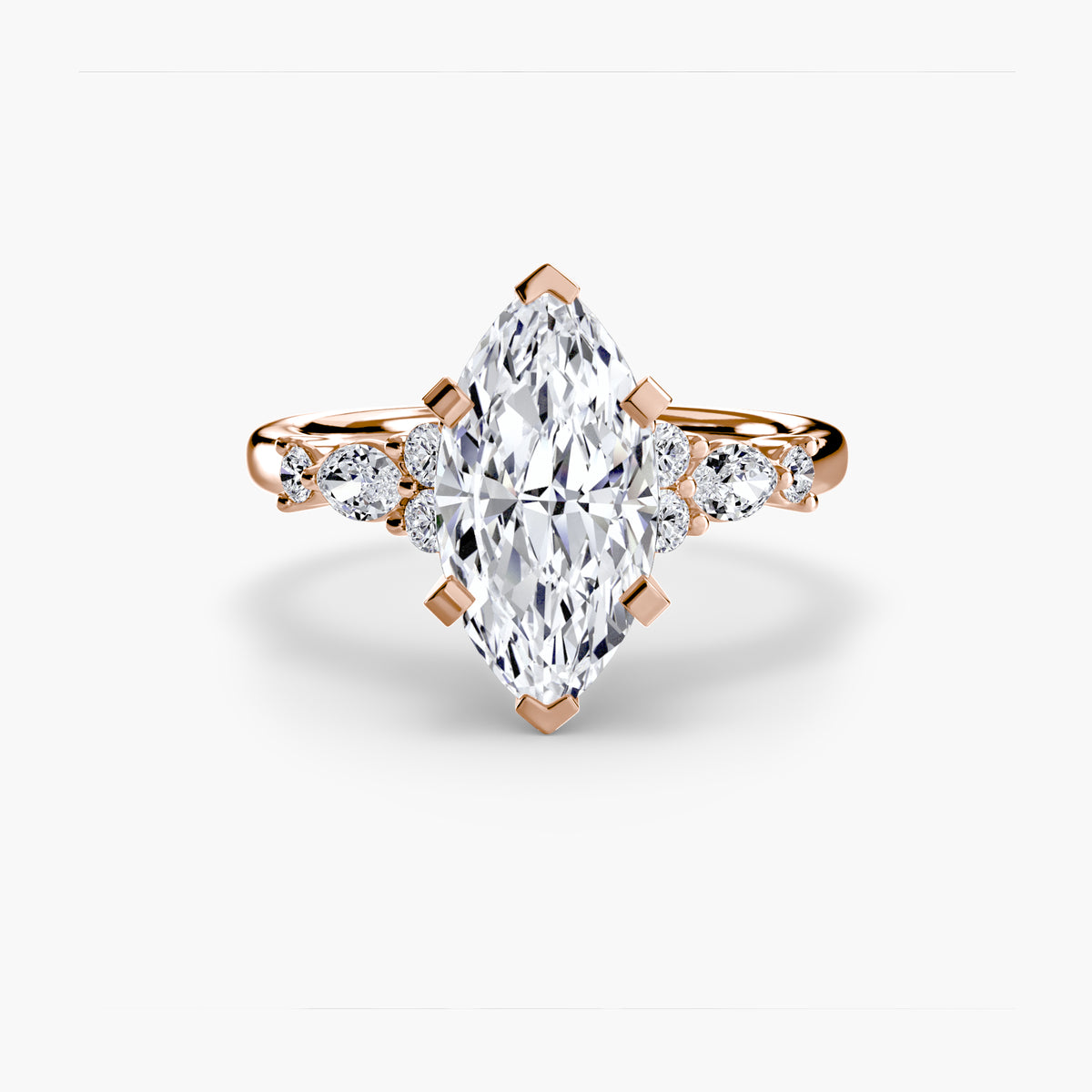 The Floral Accent Solitaire — view 91
