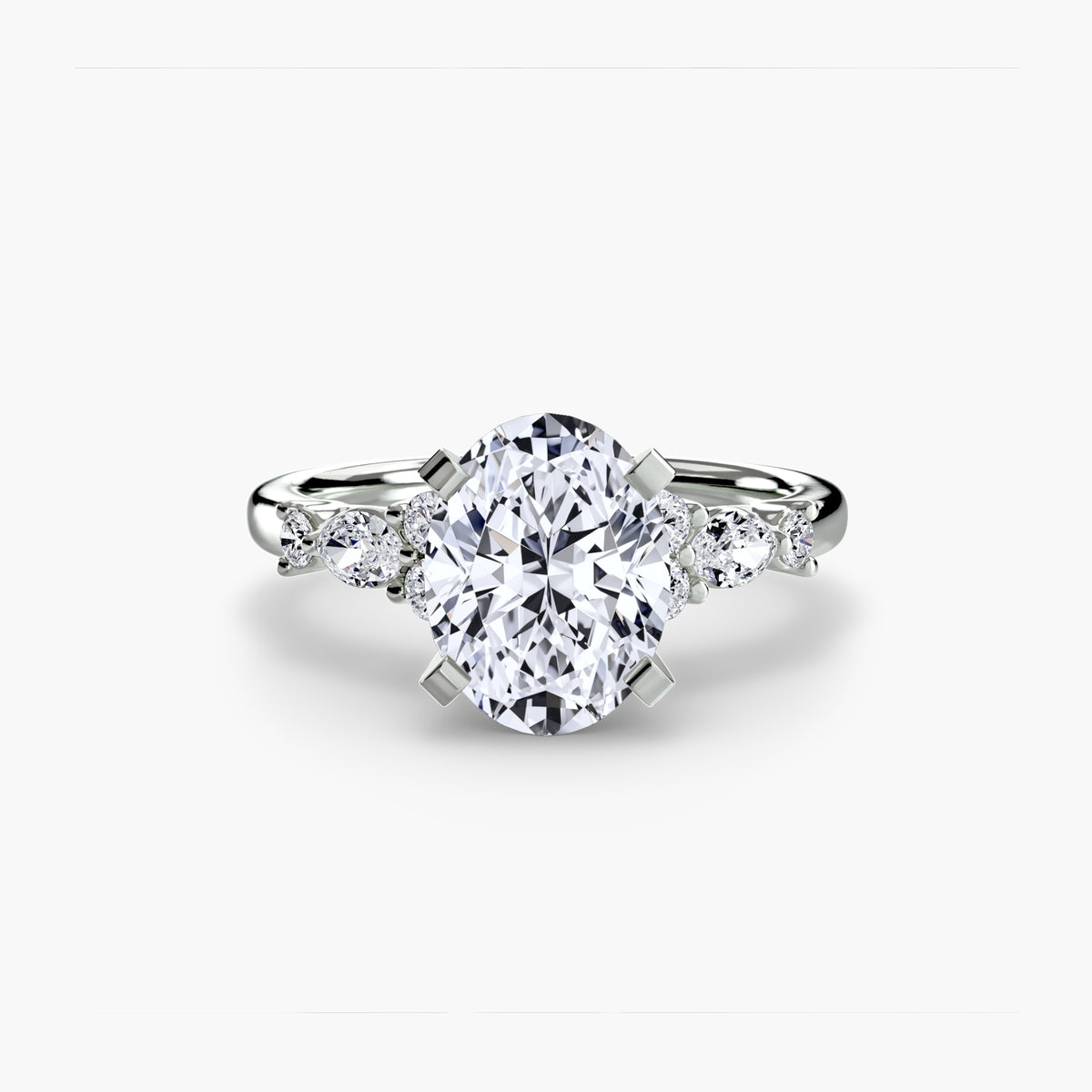 The Floral Accent Solitaire — view 95