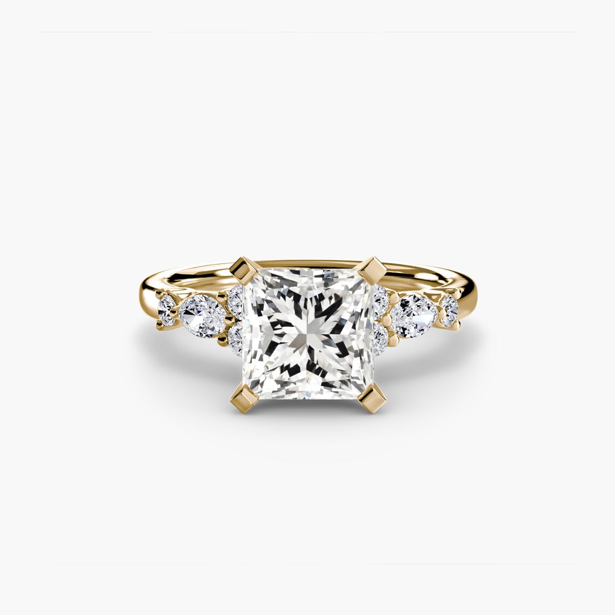 The Floral Accent Solitaire — view 73