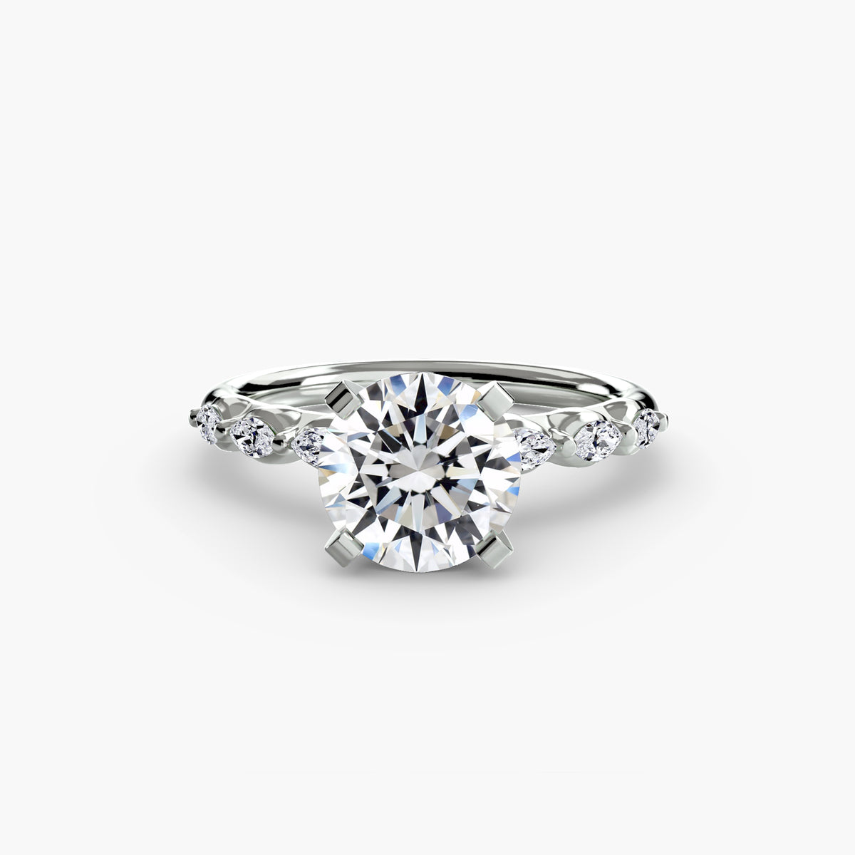 The Floral Accent Solitaire — view 62