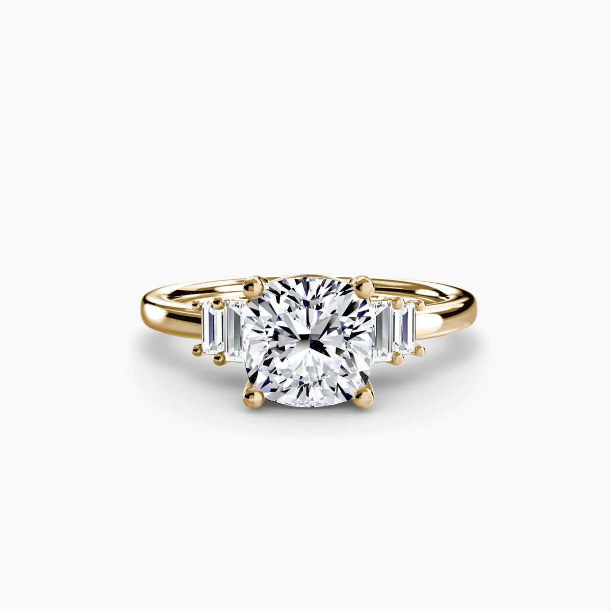 Baguette Accent Solitaire — view 14