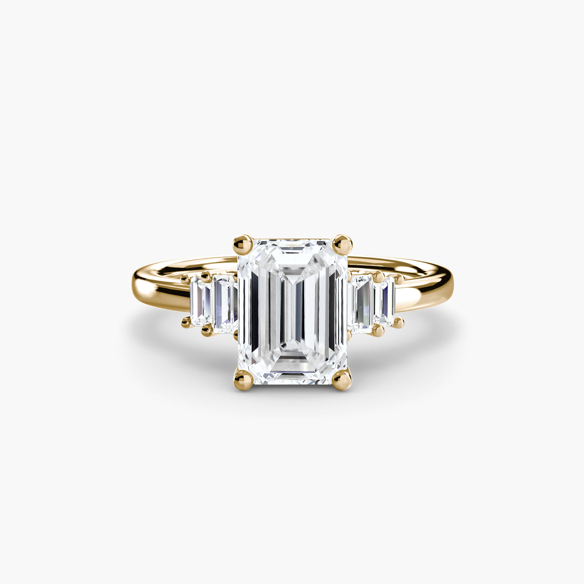 Baguette Accent Solitaire — view 47