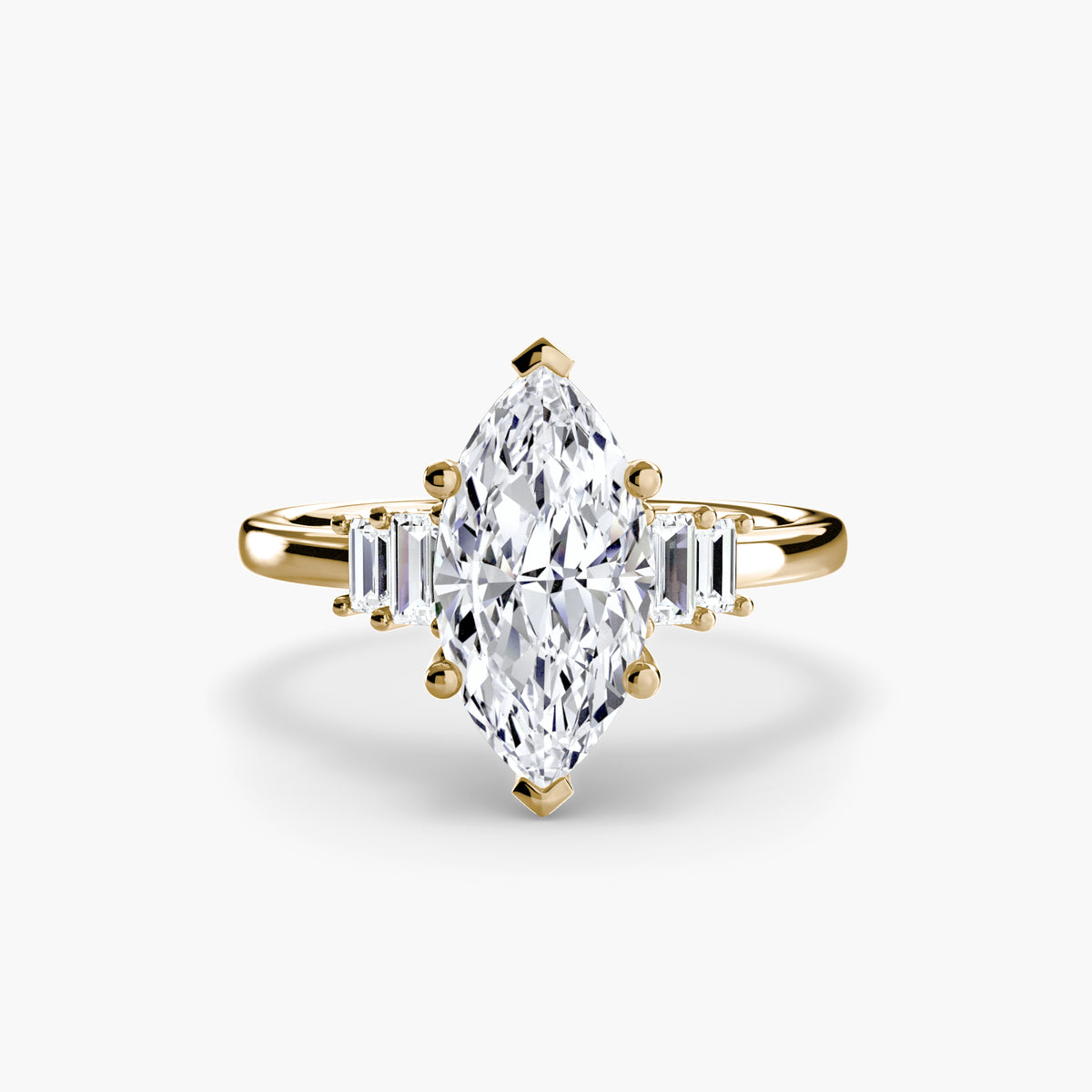 Baguette Accent Solitaire — view 81