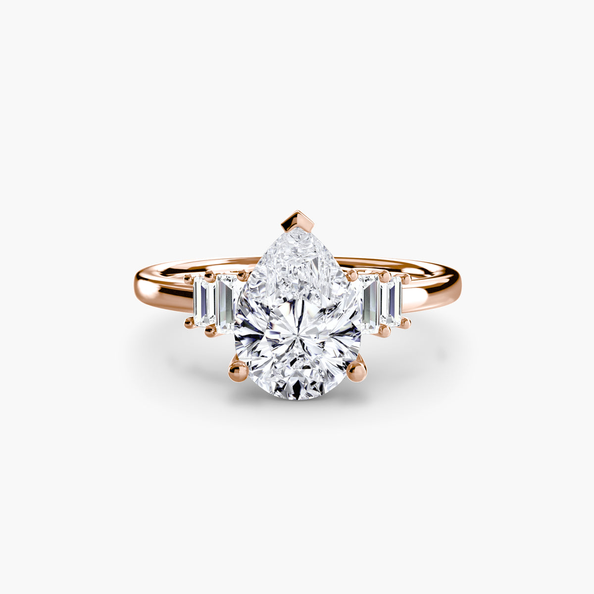 Baguette Accent Solitaire — view 86
