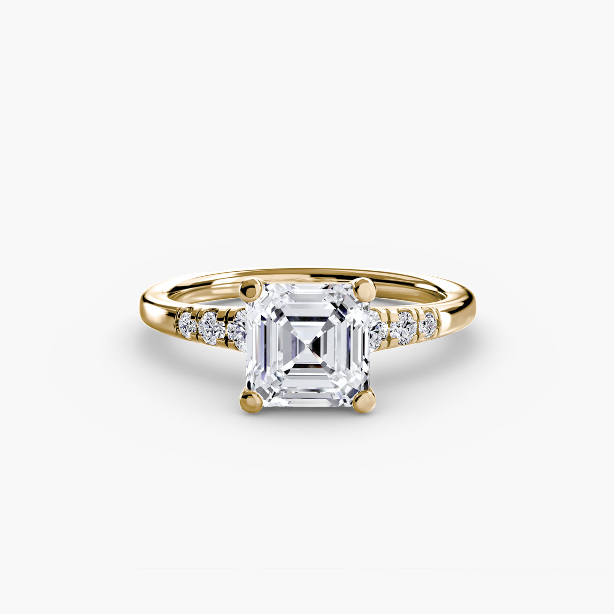 Solitaire with Shoulder Accents — view 80