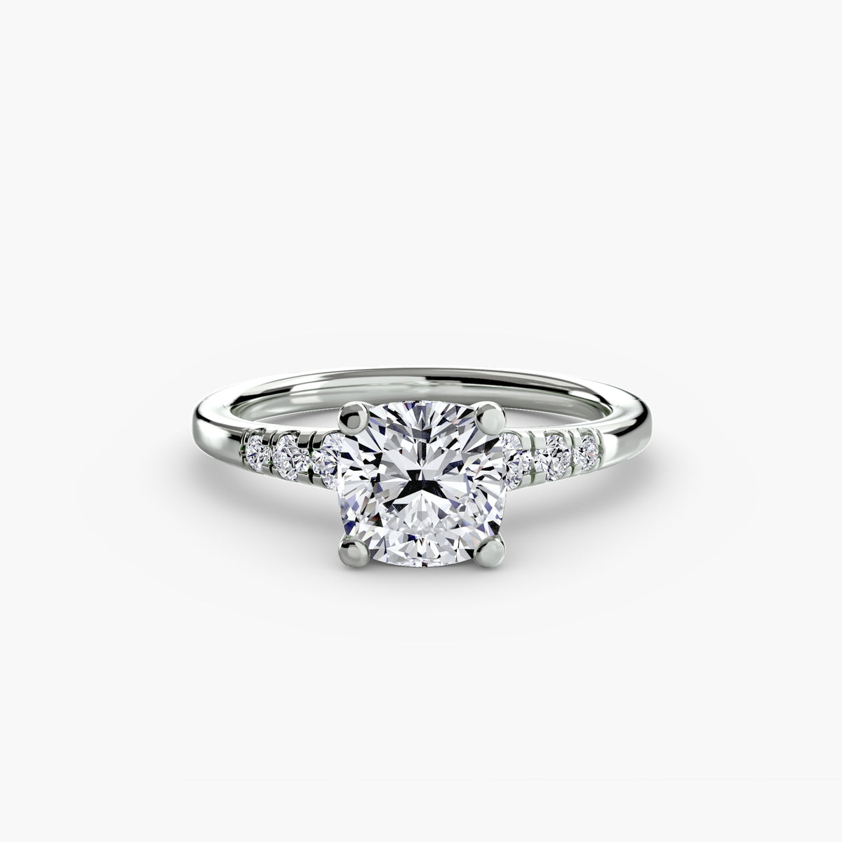 Solitaire with Shoulder Accents — view 94
