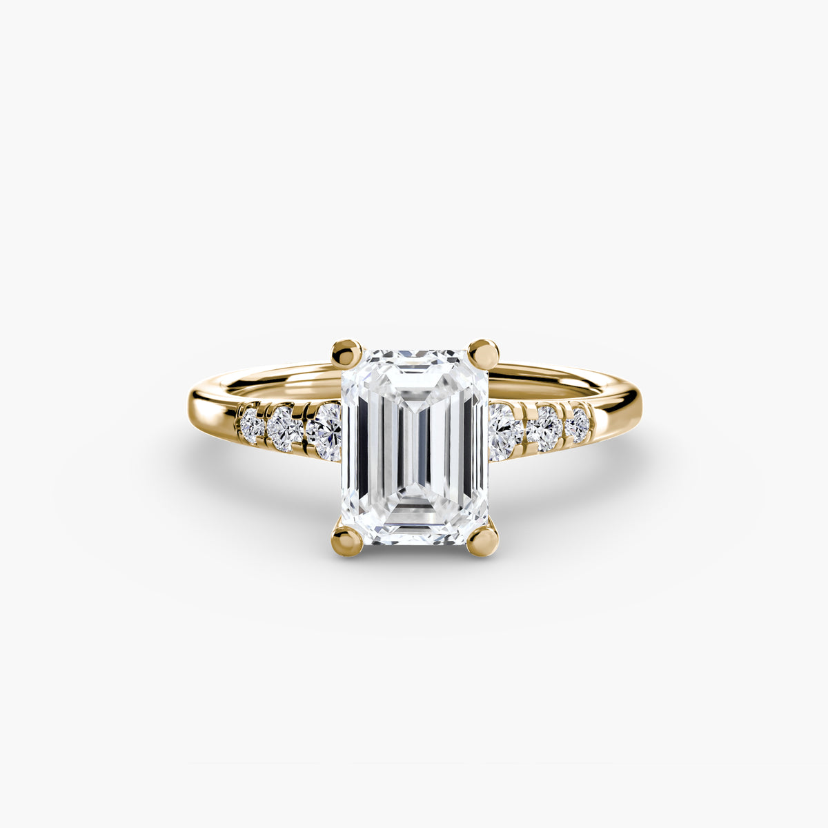 Solitaire with Shoulder Accents — view 77