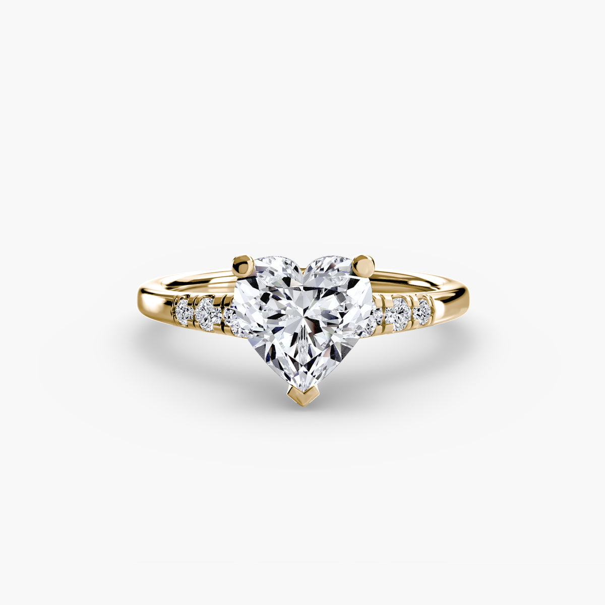 Solitaire with Shoulder Accents — view 18