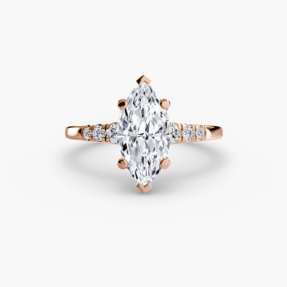 Solitaire with Shoulder Accents — view 91