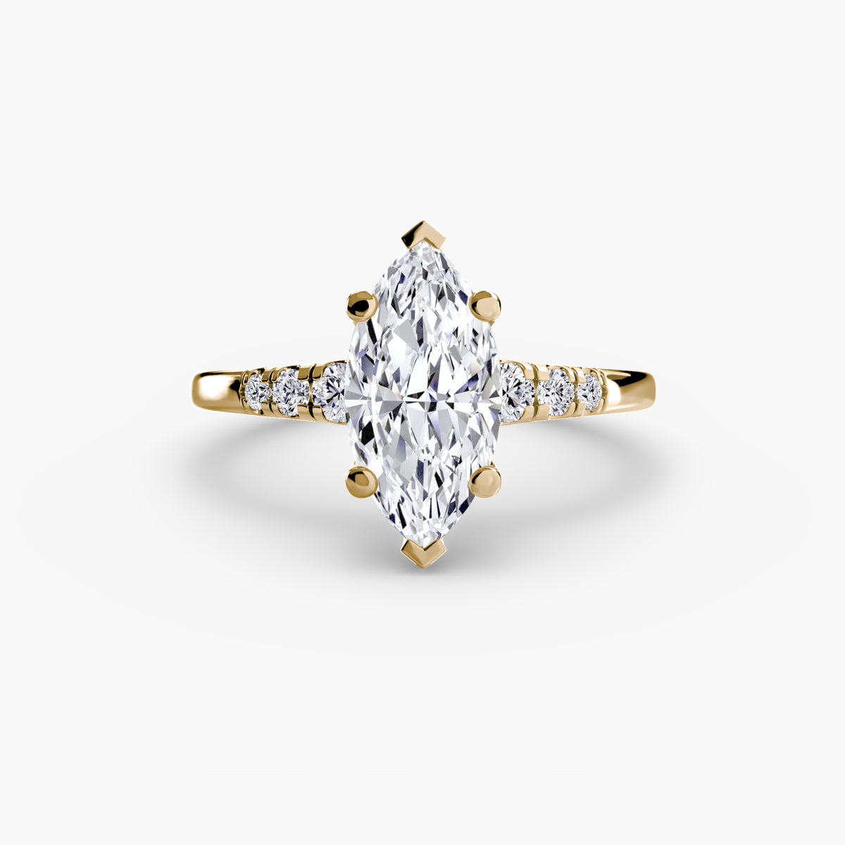Solitaire with Shoulder Accents — view 21