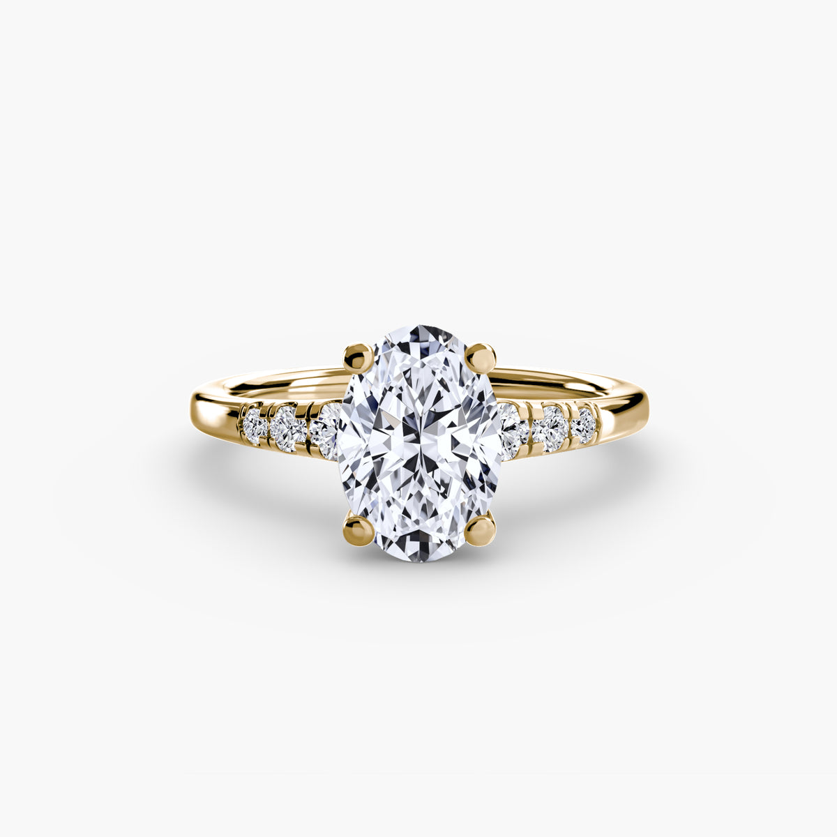 Solitaire with Shoulder Accents — view 45