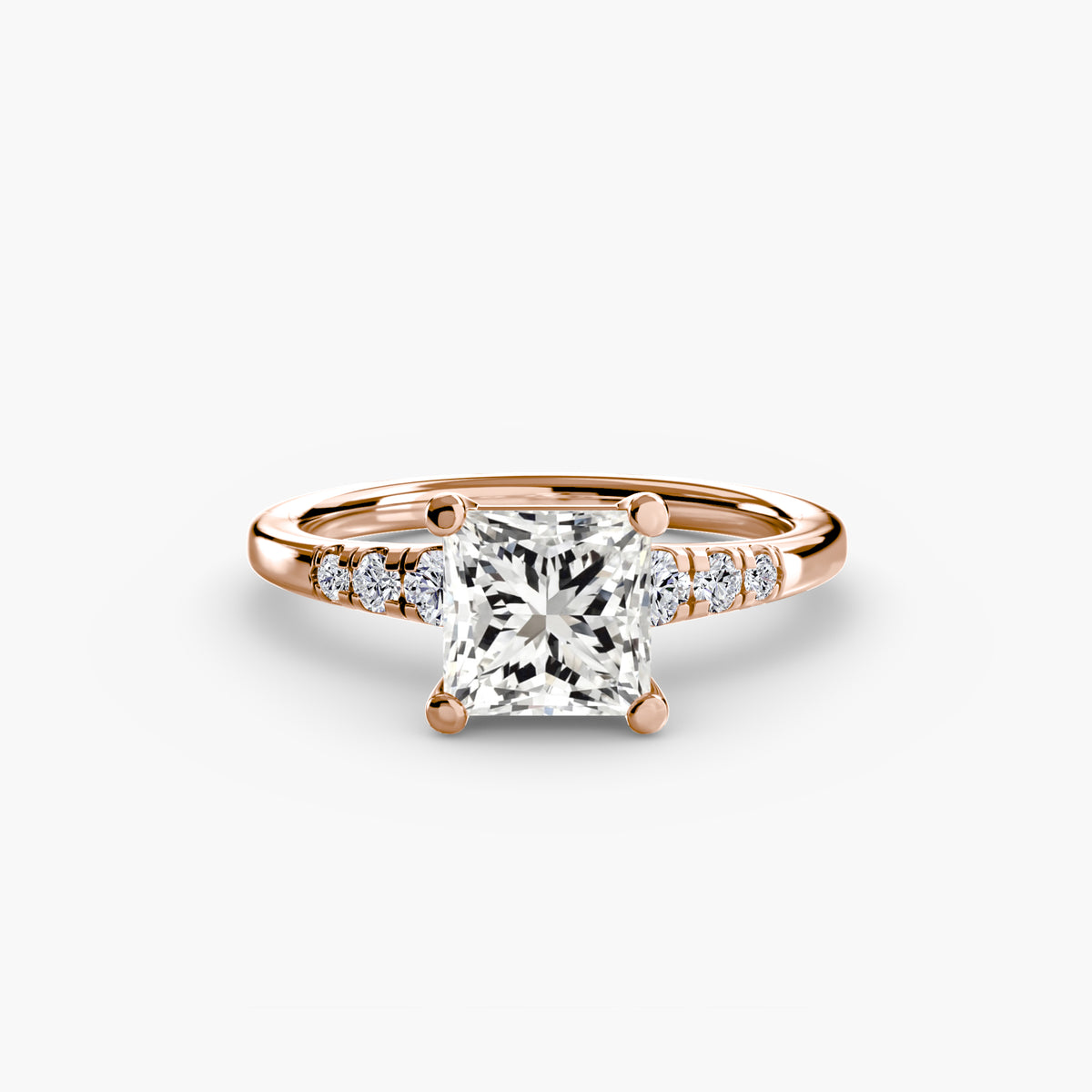 Solitaire with Shoulder Accents — view 23