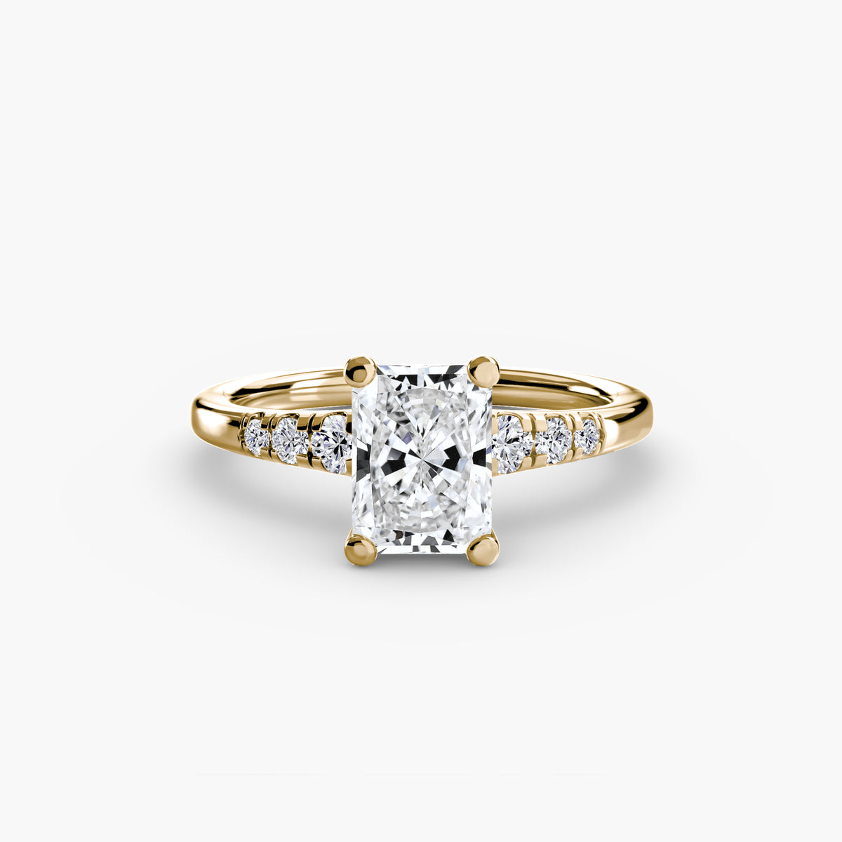 Solitaire with Shoulder Accents — view 79
