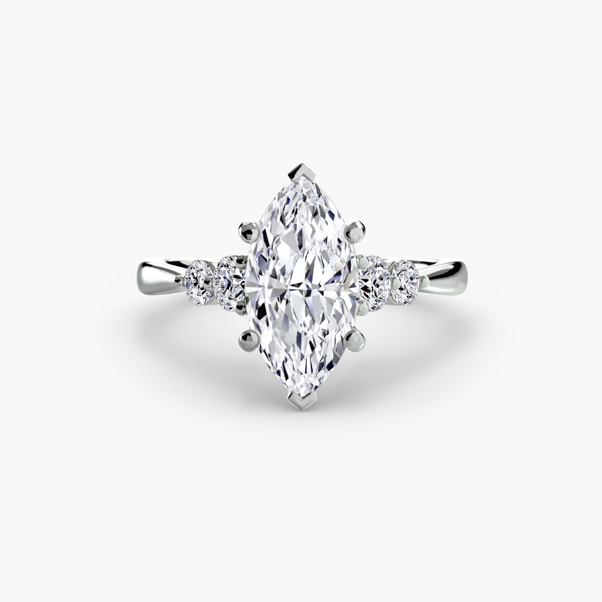 Solitaire with Shoulder Accents 2 — view 11