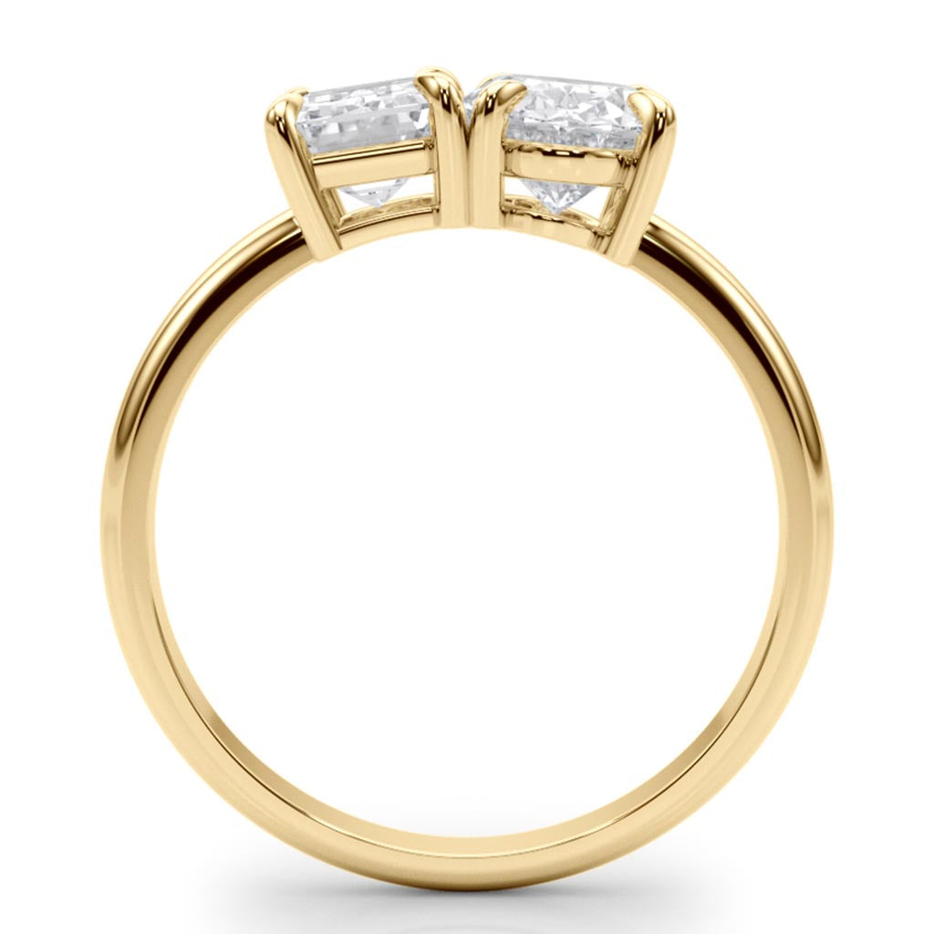 Anatomy of the Renata – Toi et Moi Lab Grown Diamond Engagement Ring. Total 2.25 Carats engagement ring