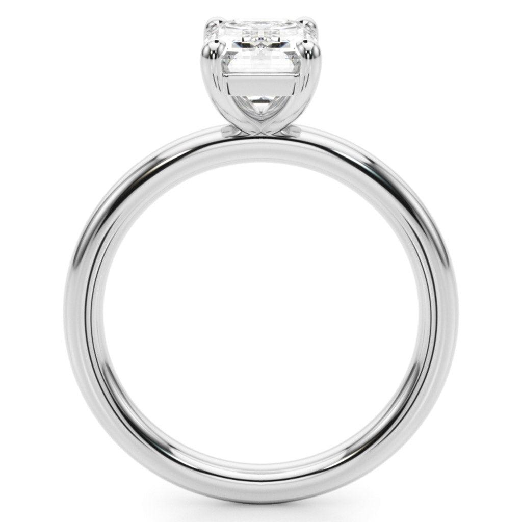 Anatomy of the Skye — Emerald Cut Lab Grown Diamond Solitaire Engagement Ring engagement ring
