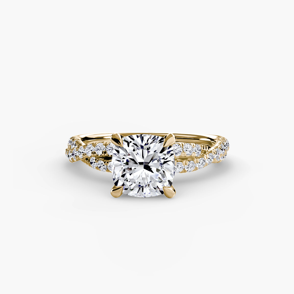The Twisted Pavé Solitaire — view 74