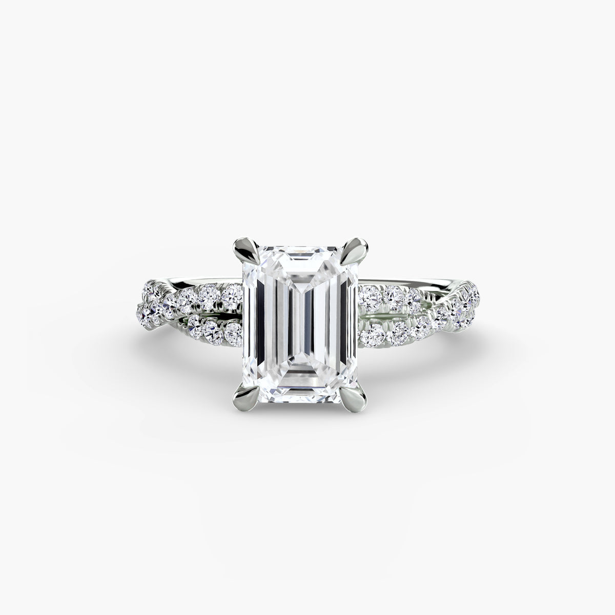 The Twisted Pavé Solitaire — view 97