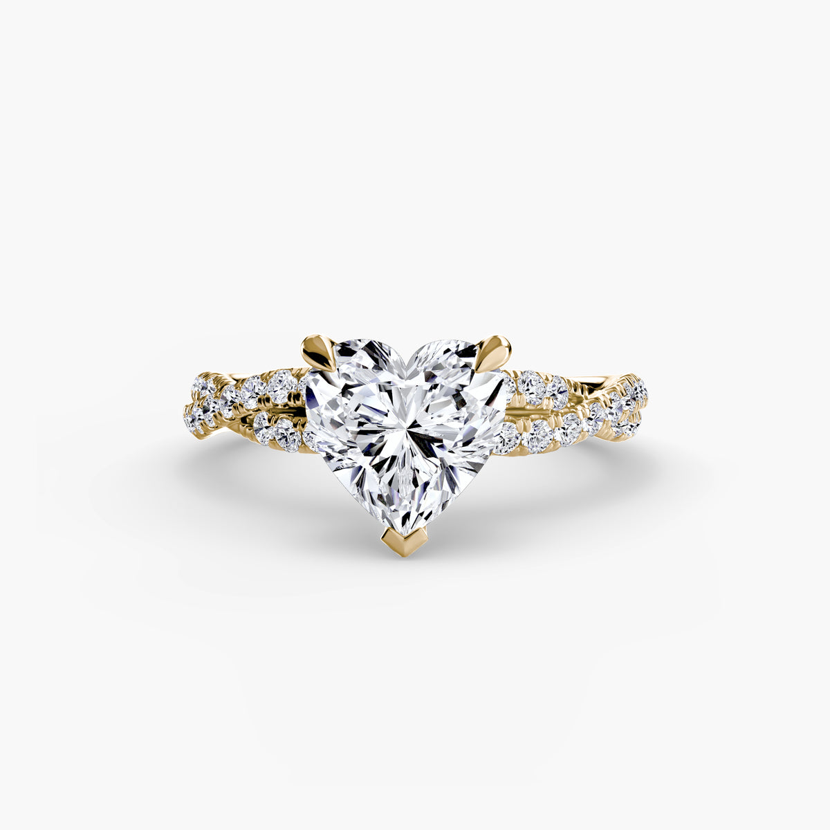 The Twisted Pavé Solitaire — view 48