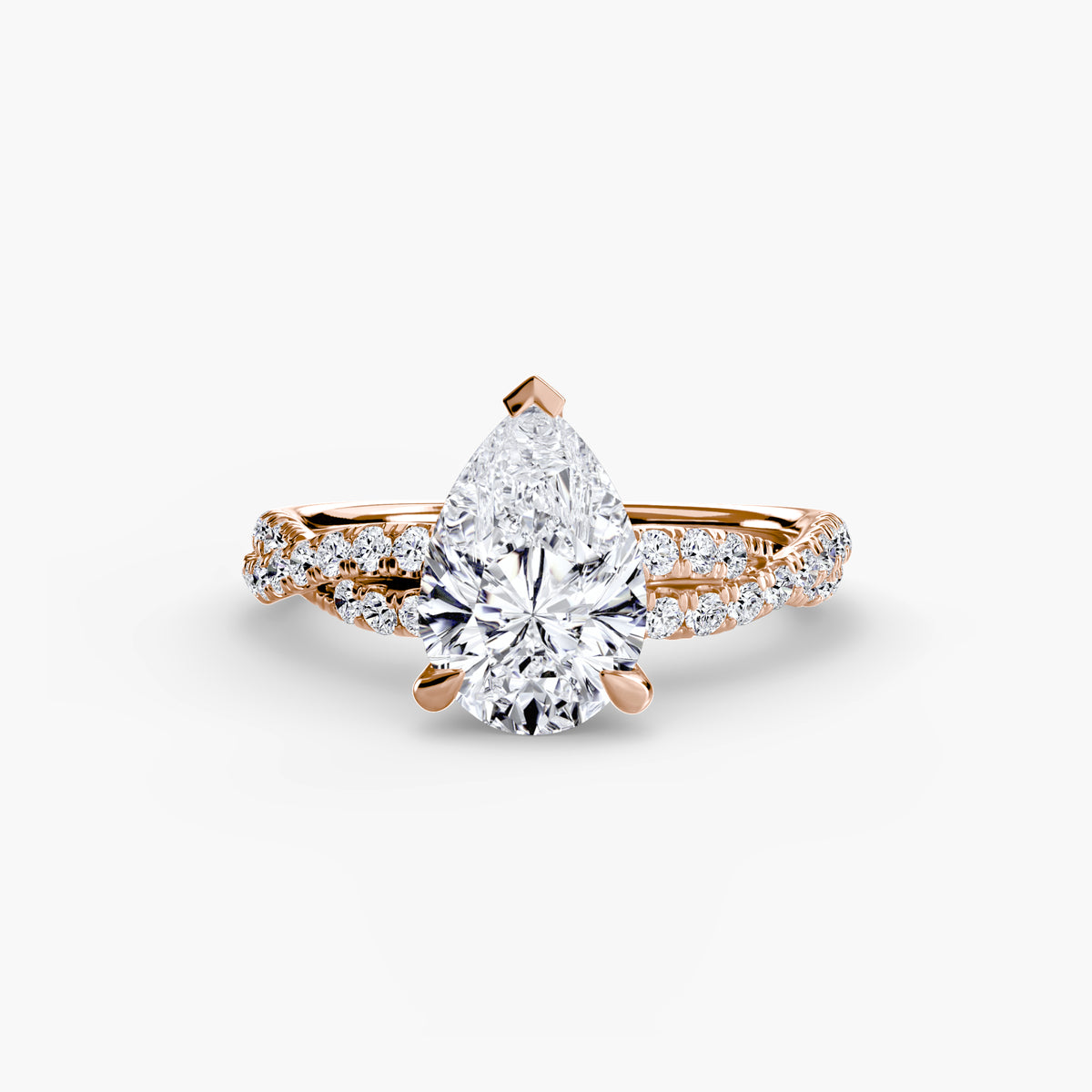 The Twisted Pavé Solitaire — view 86