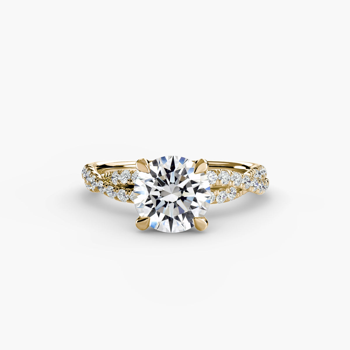 The Twisted Pavé Solitaire — view 42