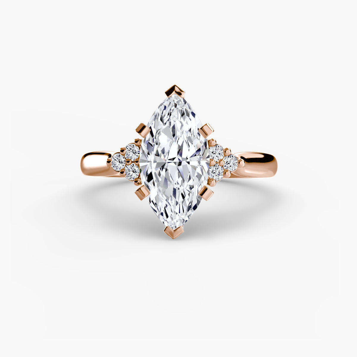 Solitaire with Cluster Shoulders 2 — view 91