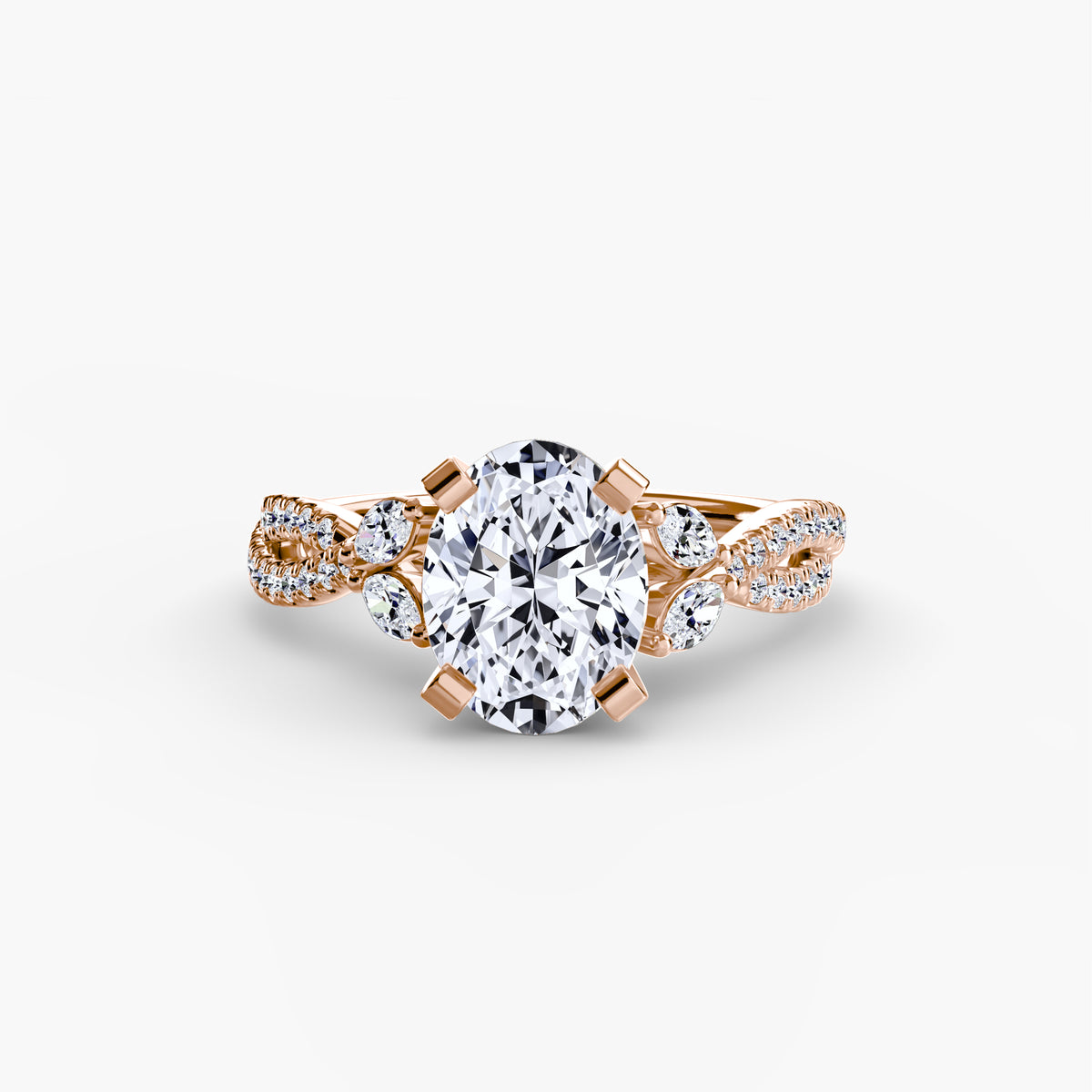 The Twist Pavé Ring — view 4