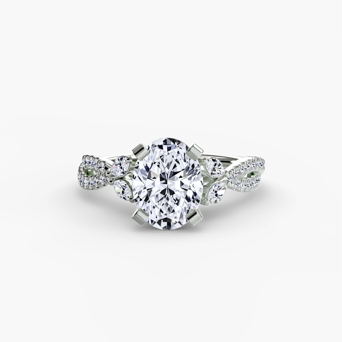 The Twist Pavé Ring — view 5